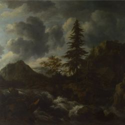A Torrent in a Mountainous Landscape